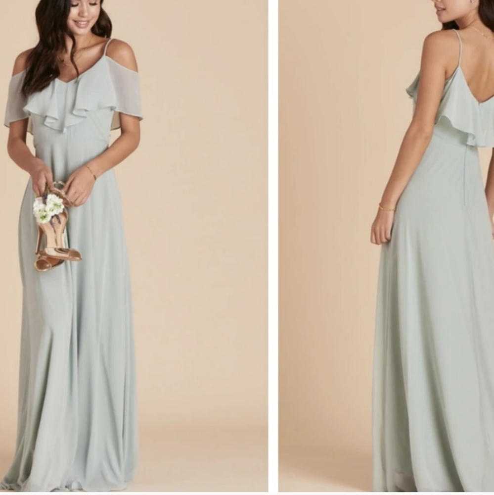 Birdy Grey "Jane" sage bridesmaid dress
